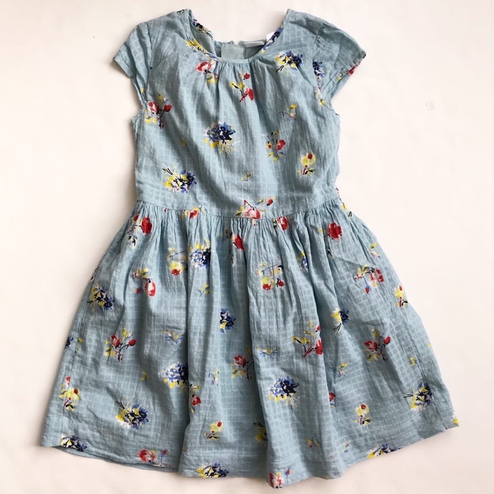 Gap kids floral print dress EUC M(8-9Y)